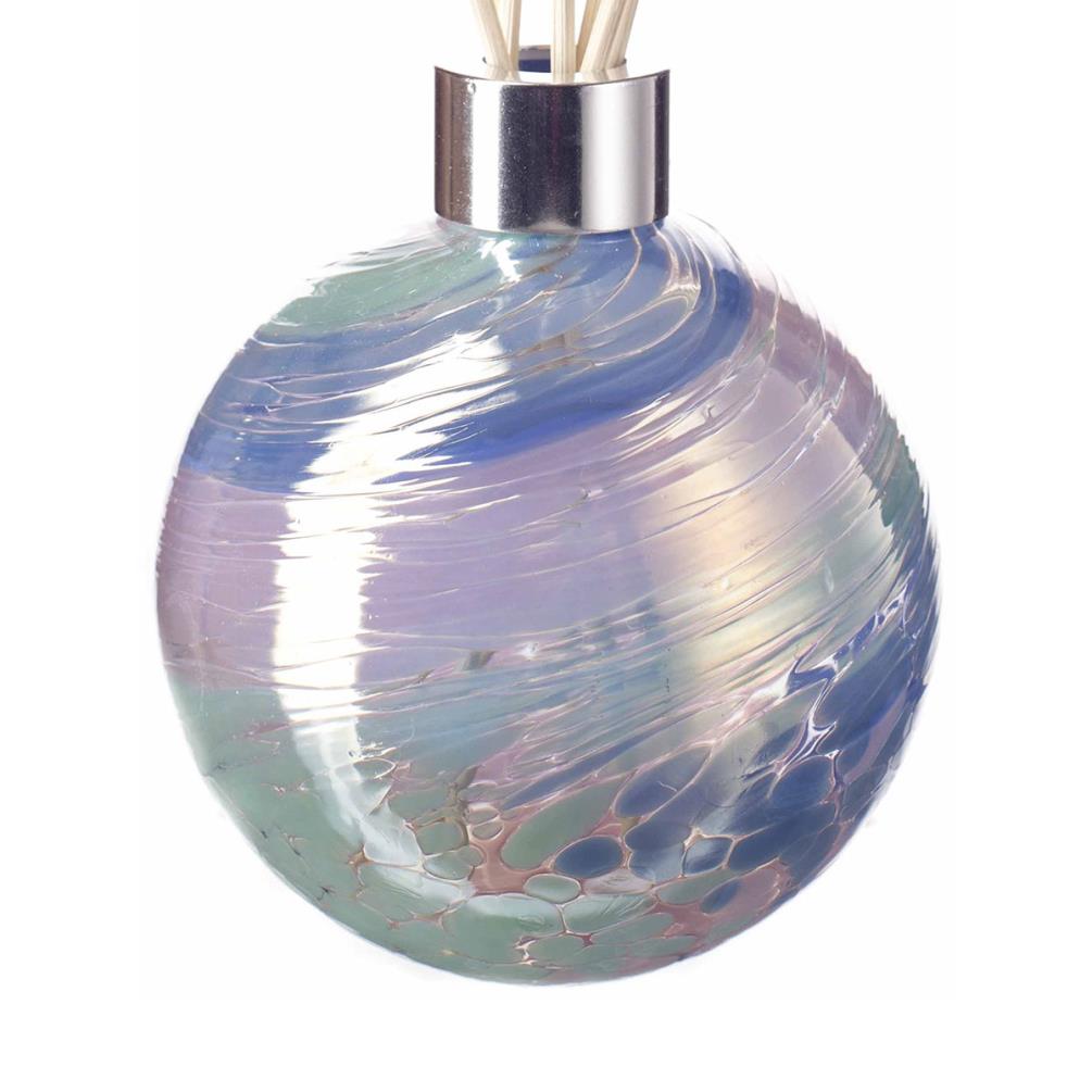 Amelia Art Glass Pink & Blue Pastel Sphere Reed Diffuser Extra Image 1